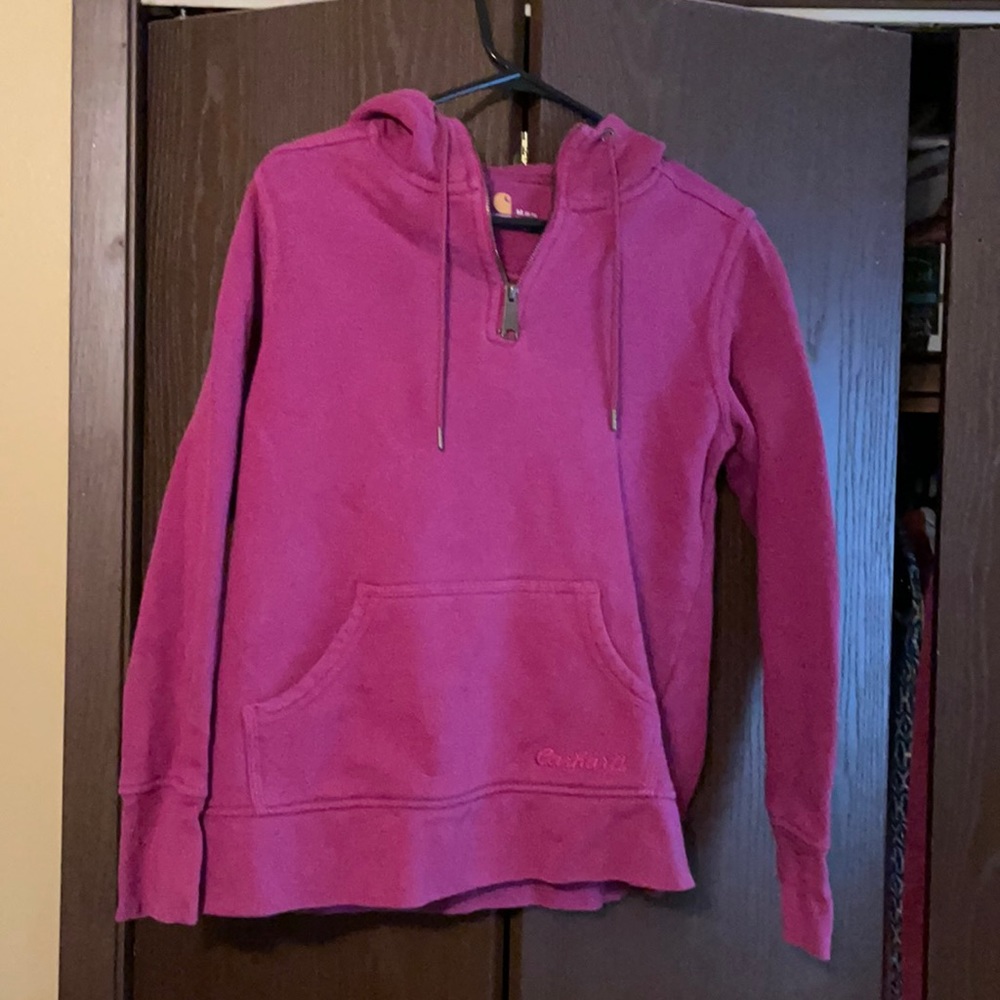 Carhartt sweatshirt.